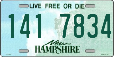 NH license plate 1417834