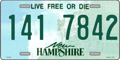NH license plate 1417842