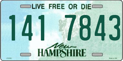 NH license plate 1417843