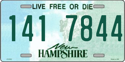 NH license plate 1417844