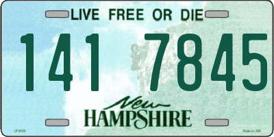NH license plate 1417845