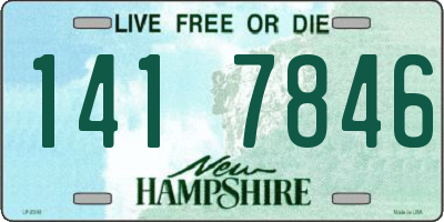 NH license plate 1417846
