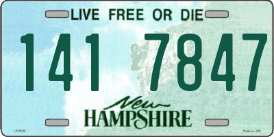 NH license plate 1417847