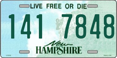 NH license plate 1417848