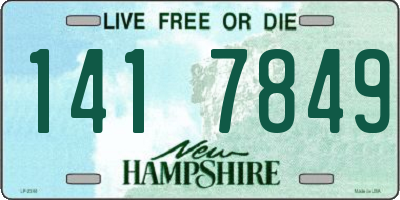 NH license plate 1417849
