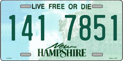 NH license plate 1417851