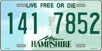 NH license plate 1417852