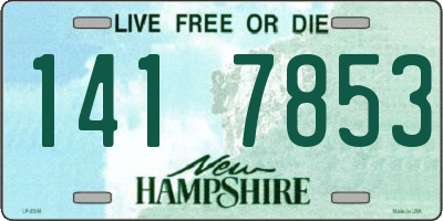 NH license plate 1417853