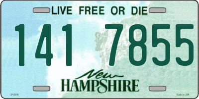 NH license plate 1417855