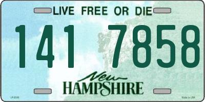 NH license plate 1417858