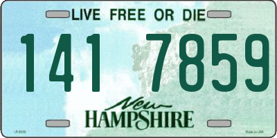 NH license plate 1417859