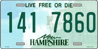 NH license plate 1417860
