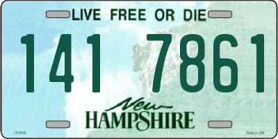 NH license plate 1417861
