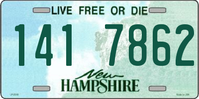 NH license plate 1417862
