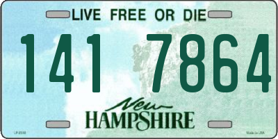 NH license plate 1417864