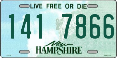 NH license plate 1417866