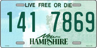 NH license plate 1417869