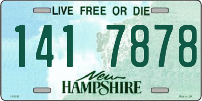 NH license plate 1417878