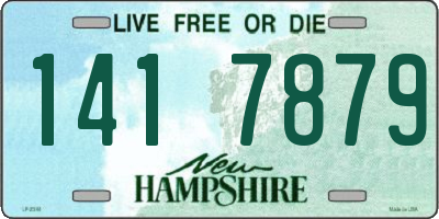 NH license plate 1417879