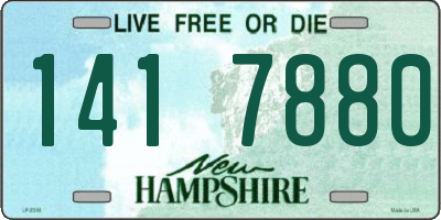 NH license plate 1417880