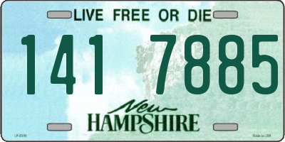 NH license plate 1417885