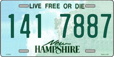 NH license plate 1417887