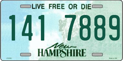 NH license plate 1417889