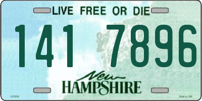 NH license plate 1417896