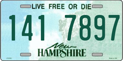 NH license plate 1417897
