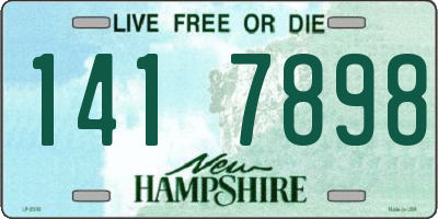 NH license plate 1417898