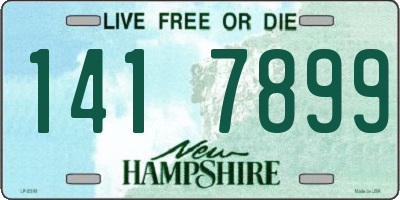 NH license plate 1417899