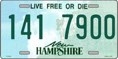NH license plate 1417900
