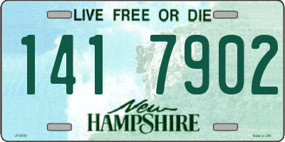 NH license plate 1417902
