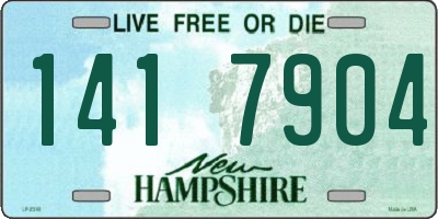 NH license plate 1417904
