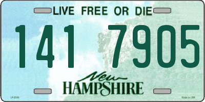 NH license plate 1417905