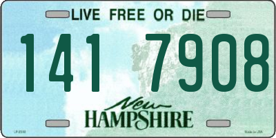 NH license plate 1417908
