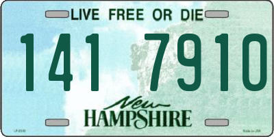 NH license plate 1417910