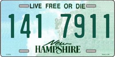 NH license plate 1417911