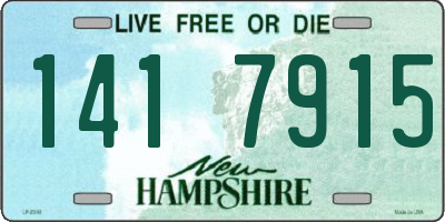 NH license plate 1417915