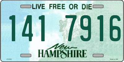 NH license plate 1417916