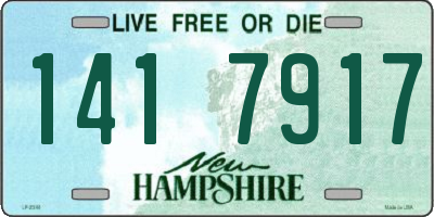 NH license plate 1417917