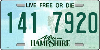NH license plate 1417920