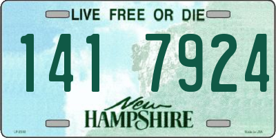 NH license plate 1417924