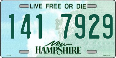 NH license plate 1417929