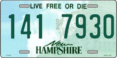 NH license plate 1417930