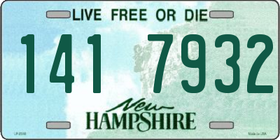 NH license plate 1417932