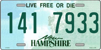 NH license plate 1417933