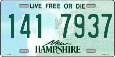NH license plate 1417937