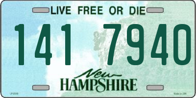 NH license plate 1417940