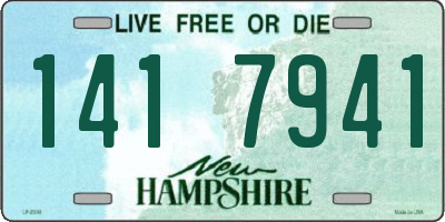 NH license plate 1417941